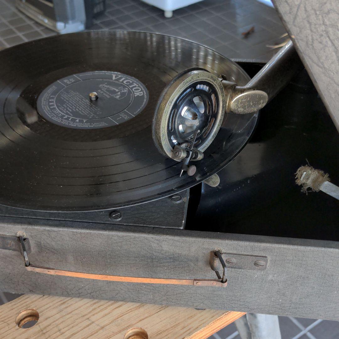 昭和レトロ　蓄音器/レコードプレーヤー