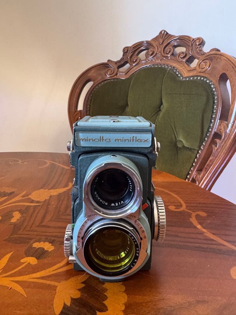 【完動品】Minolta Miniflex二眼レフRokkor 127フィルム付