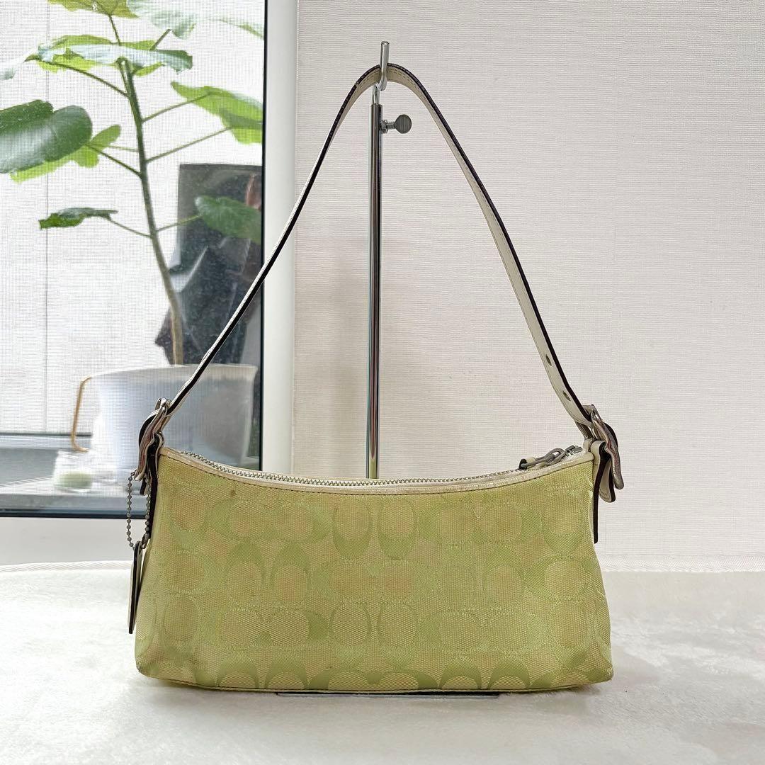 バッグ Coach Accessory Pouch Bag Leaf Green