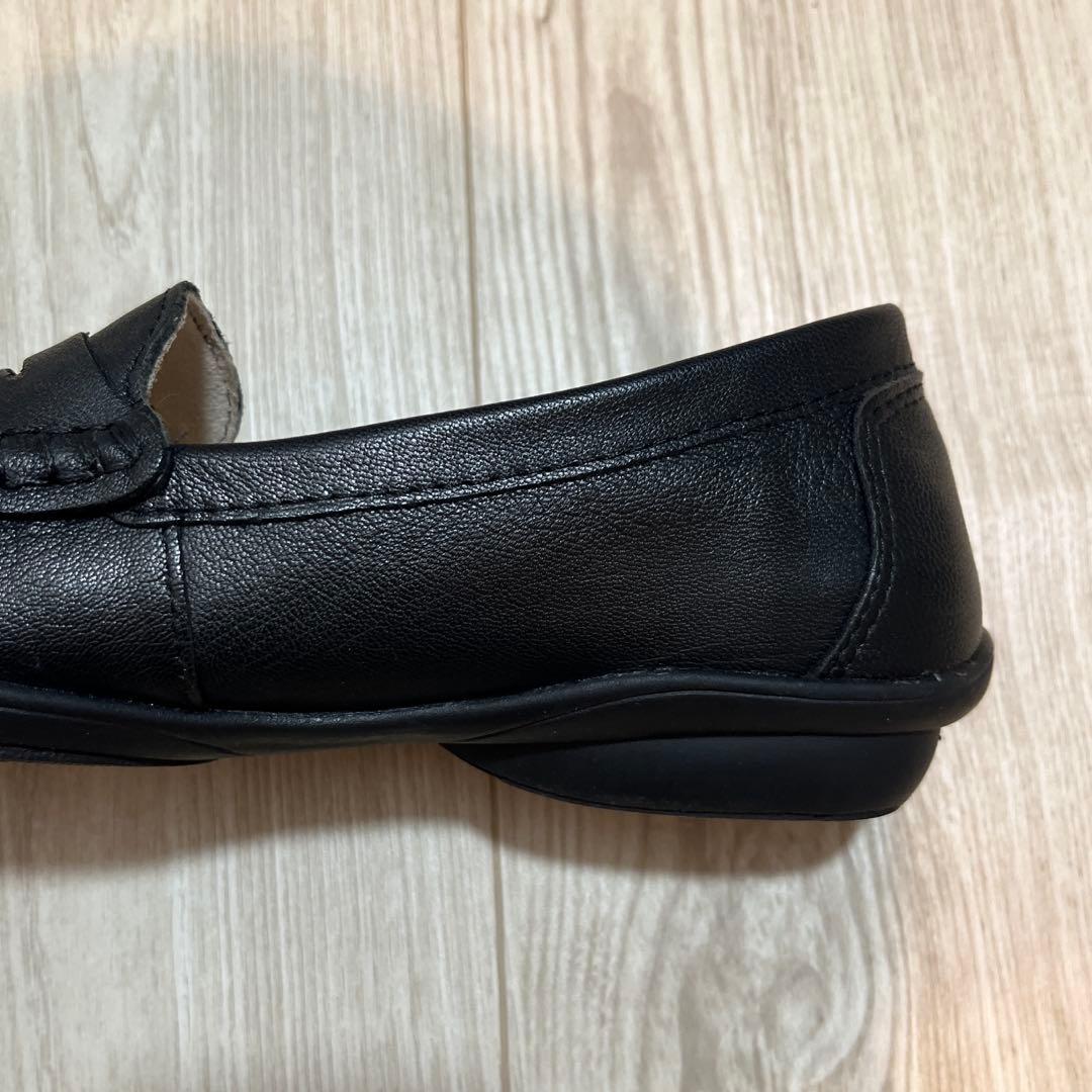 ハッシュパピー　ローファー　パンプス　黒