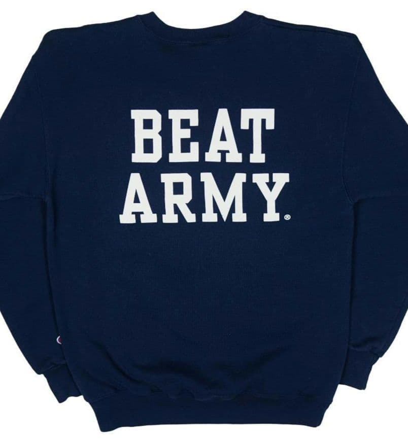 90s Champion®︎ \"GO NAVY\" Sweatshirt