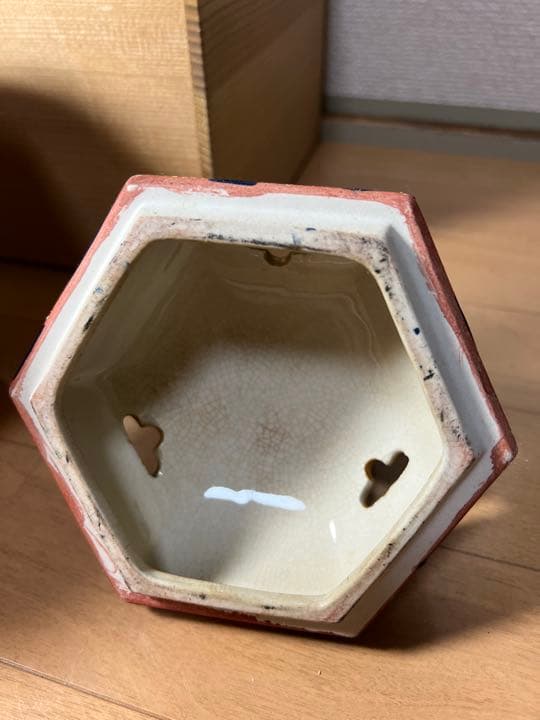 568 九谷焼　時代物　香炉　獅子　鶴　花紋　古美術品　金彩