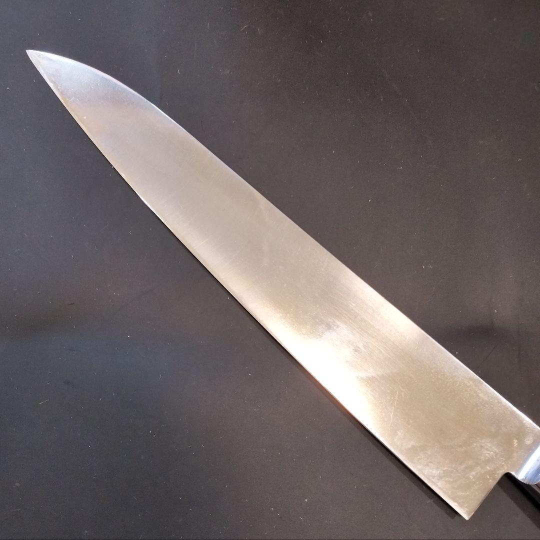 有次 特製 全鋼 日本鋼(SK鋼) ハガネ 牛刀 24cm 研ぎ済み 京都 包丁