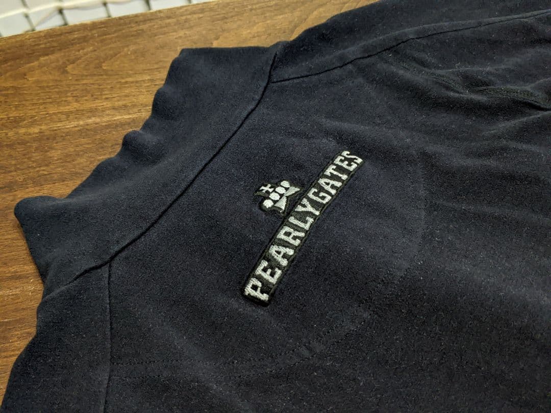 パーリーゲイツ　モックネック　長袖シャツ　ゴルフ　ウエア　黒 アンダー PG 4