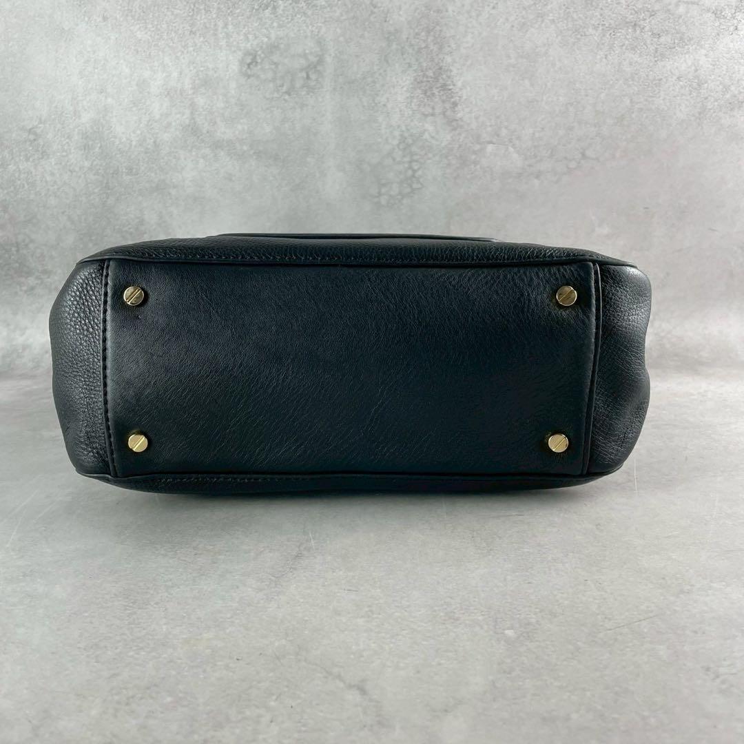 ✨美品✨トリーバーチ　アマンダ ミニサッチェル　2way メダリオン　レザー　黒