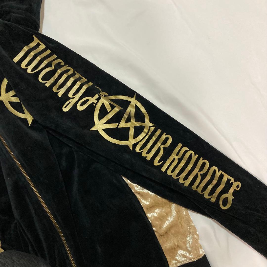 24KARATS セットアップ ジャージ　ステイゴールド　黒×金 Lサイズ