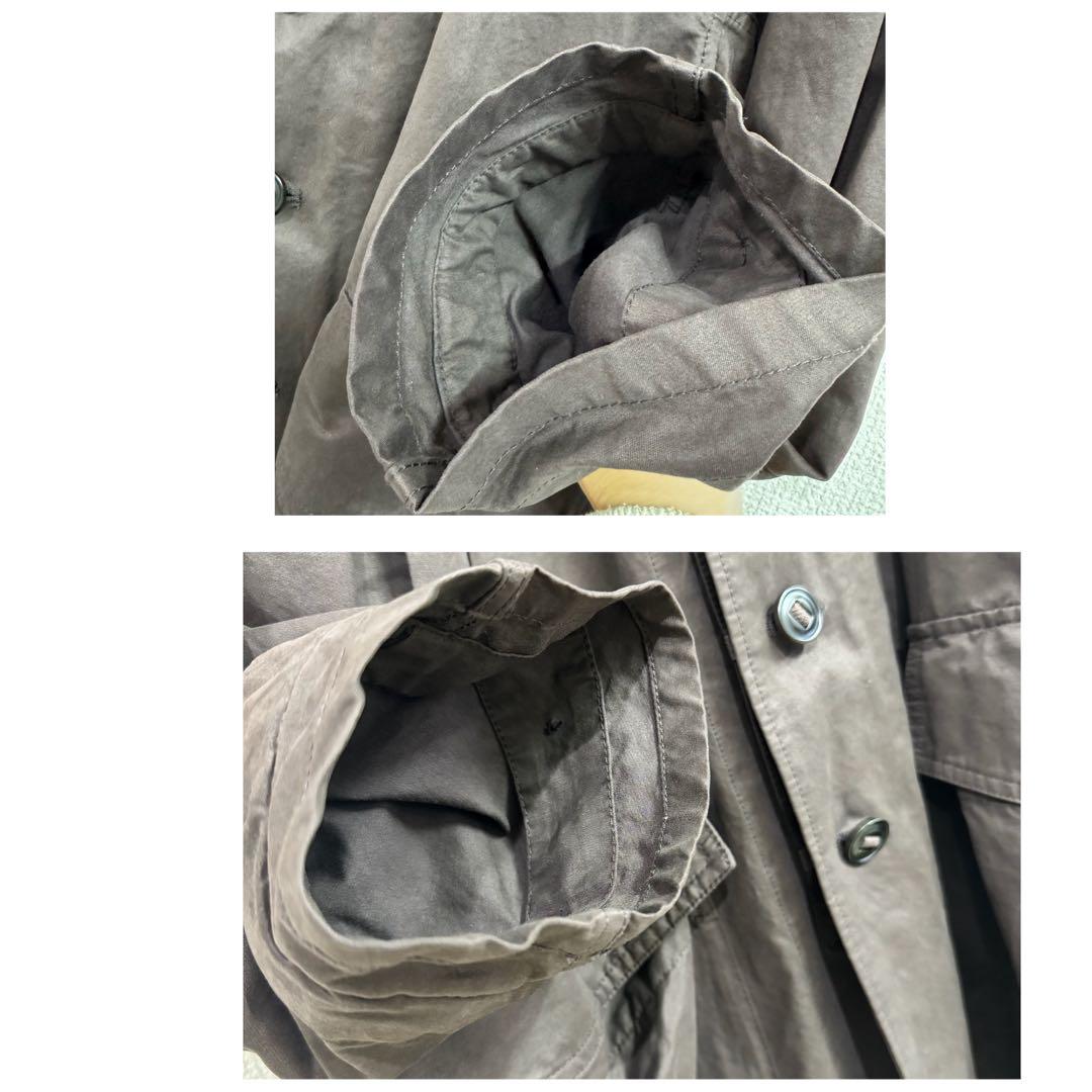 25年モデルcrewre クルーレ ピーチスキンモッズコート ダークブラウン