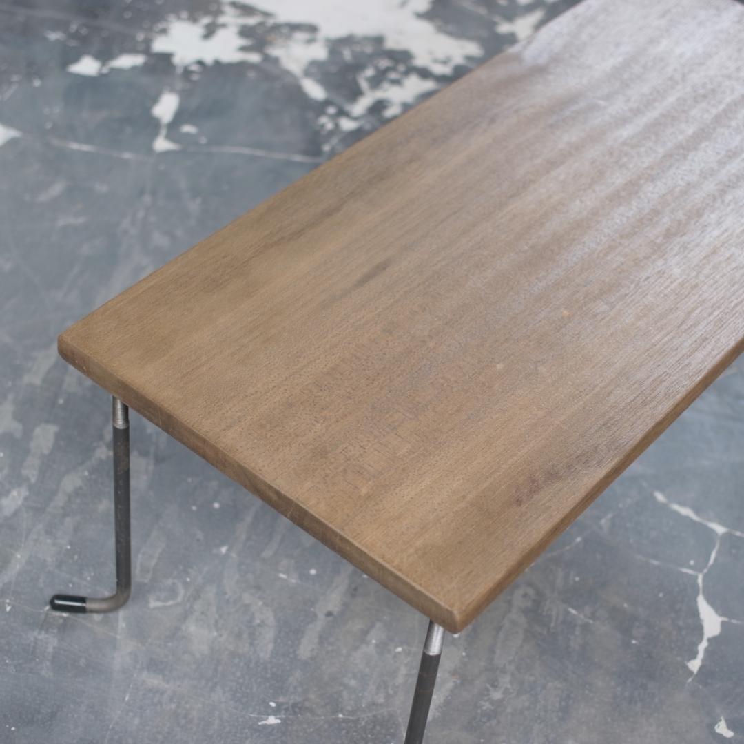 SALE【現品販売】アイアン ローテーブル 鉄脚 鉄 木 テーブル tab42