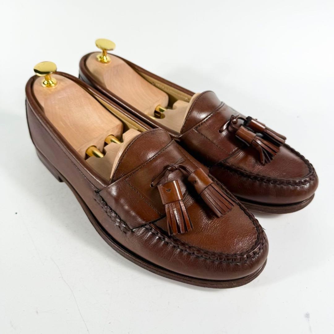 【USA製】COLE HAAN コールハーン　タッセルローファー　革靴　茶 良品