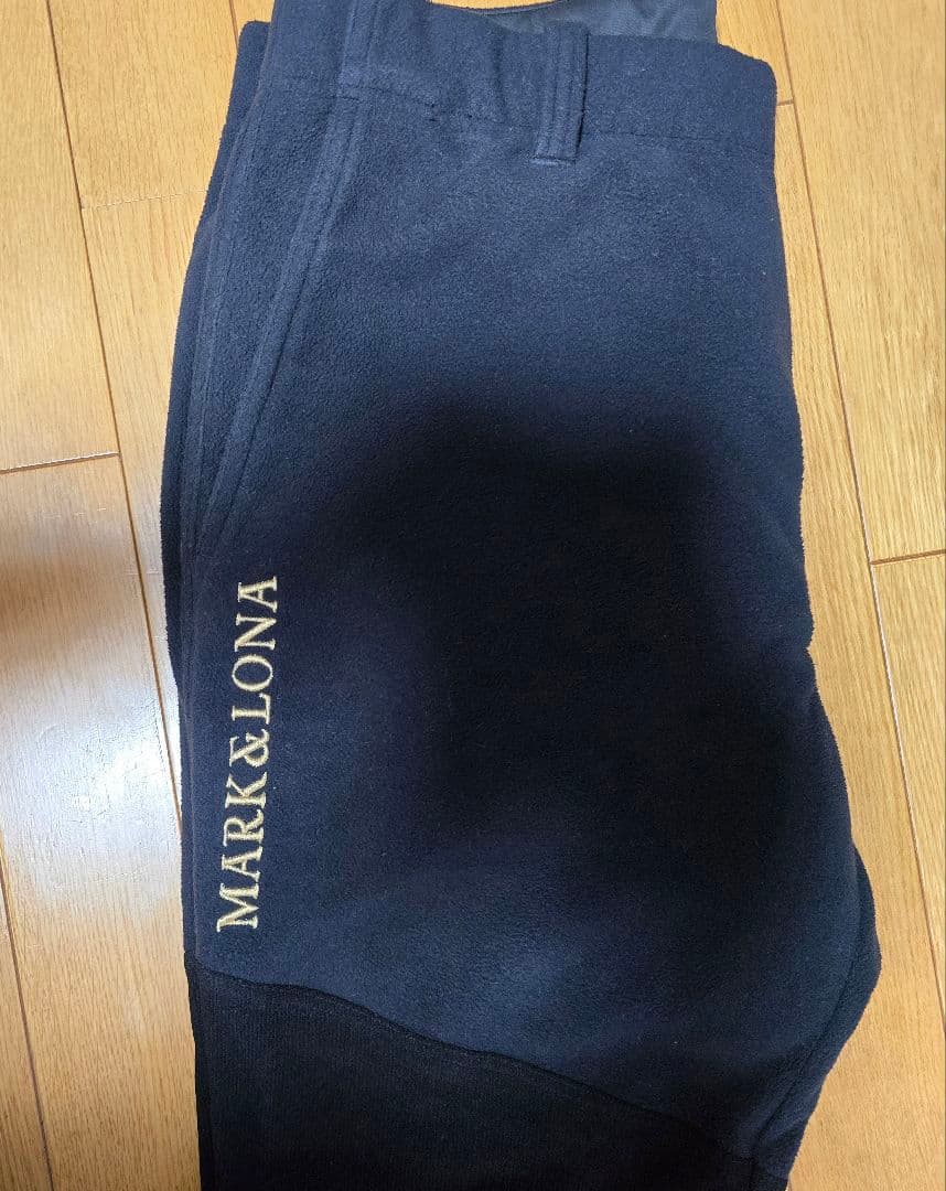 MARK&LONA フリースパンツ　ブラック