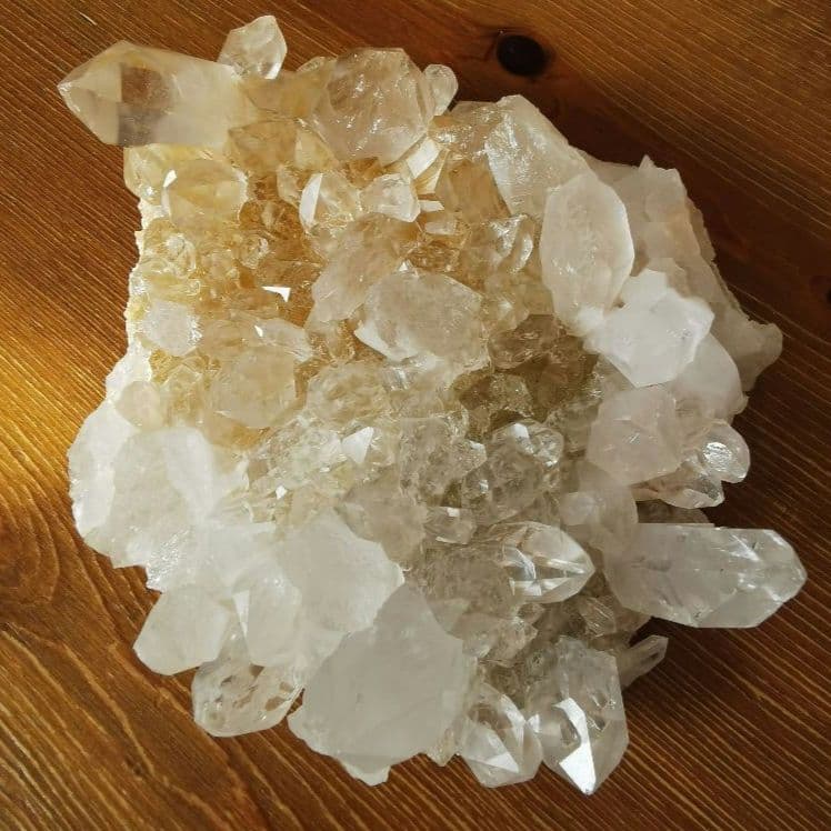 品質証明書付き マニカラン産 水晶 クラスター J