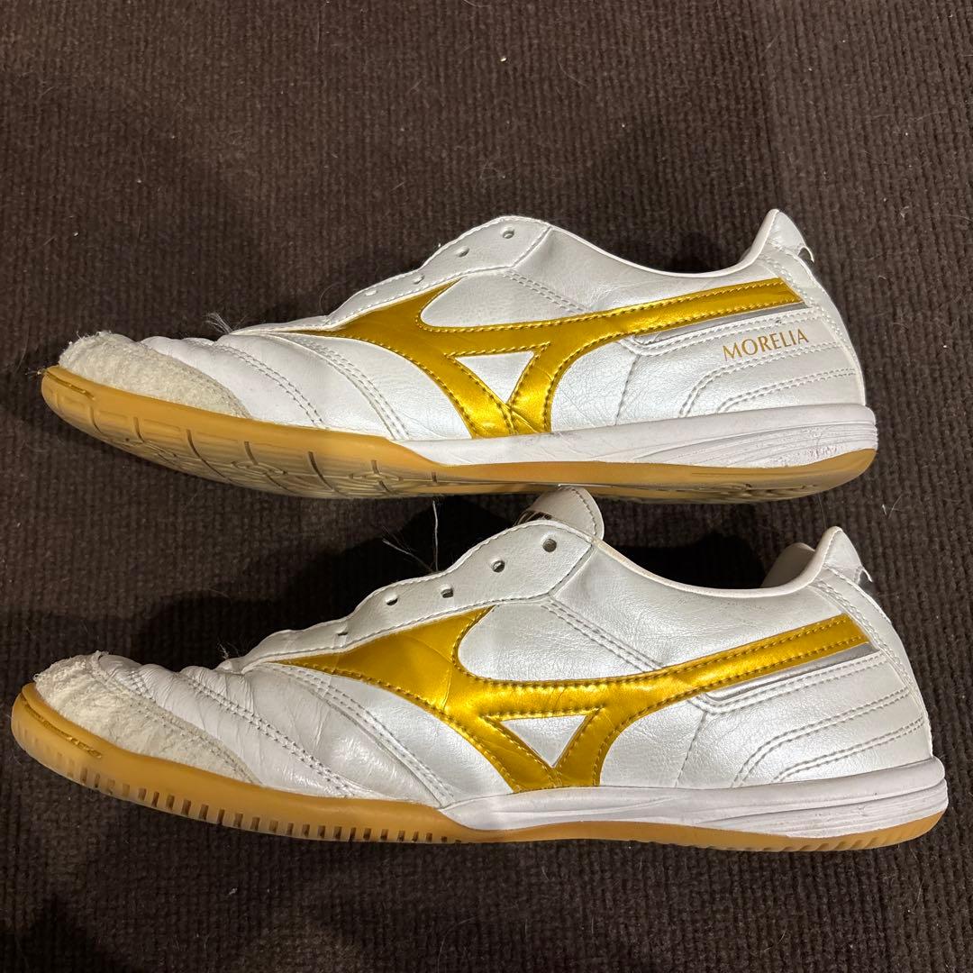 Mizuno Morelia サッカーシューズ ホワイト/ゴールド