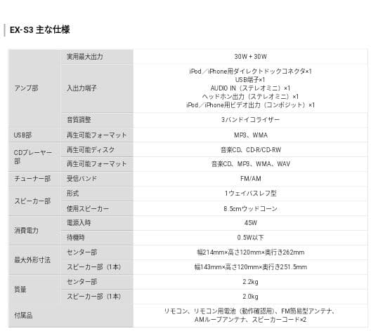 Victor・JVC EX-S3-C コンポ　ベージュ