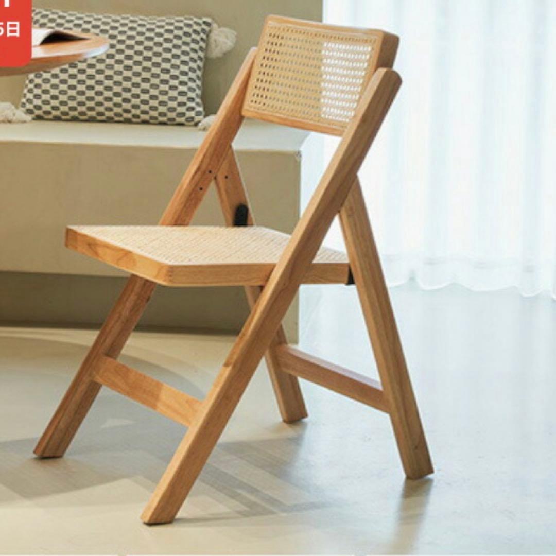 IKEA リルオーセン デスク　ワークデスク＆折りたたみチェア　２点セット