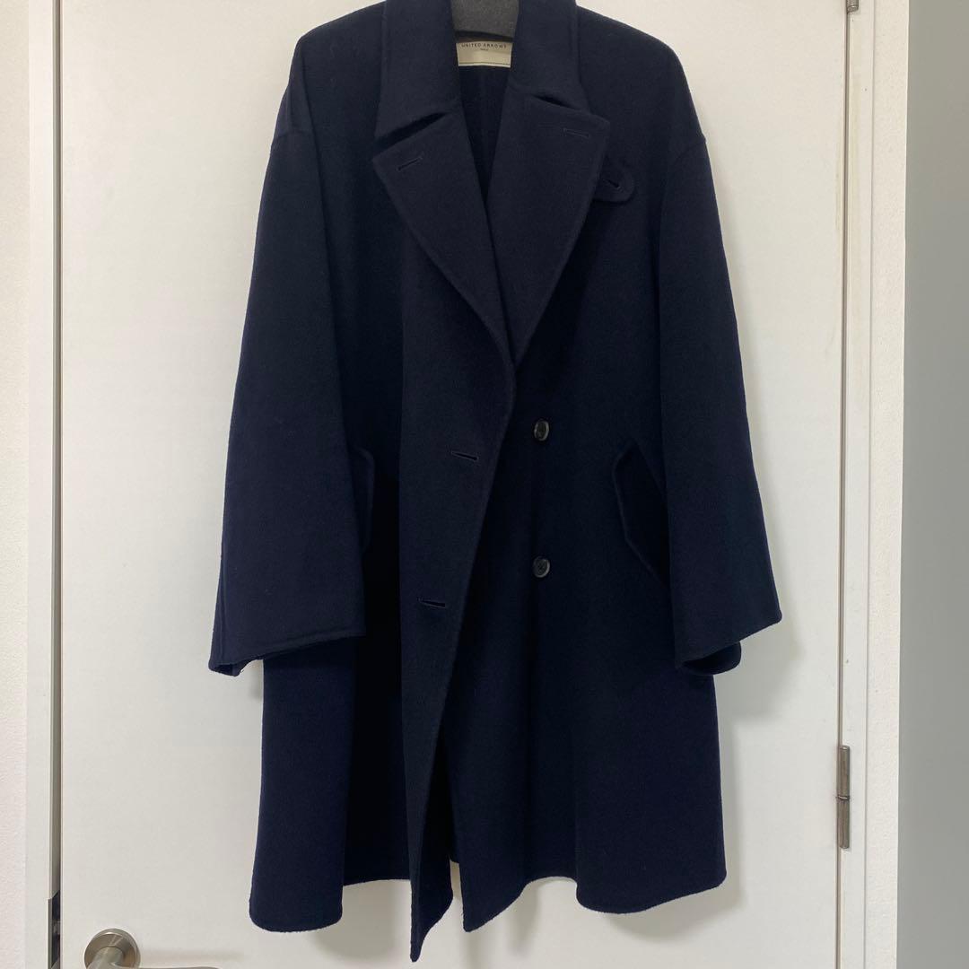 美品　上質23AWユナイテッドアローズ リバー テーラードコート　ピーコート36