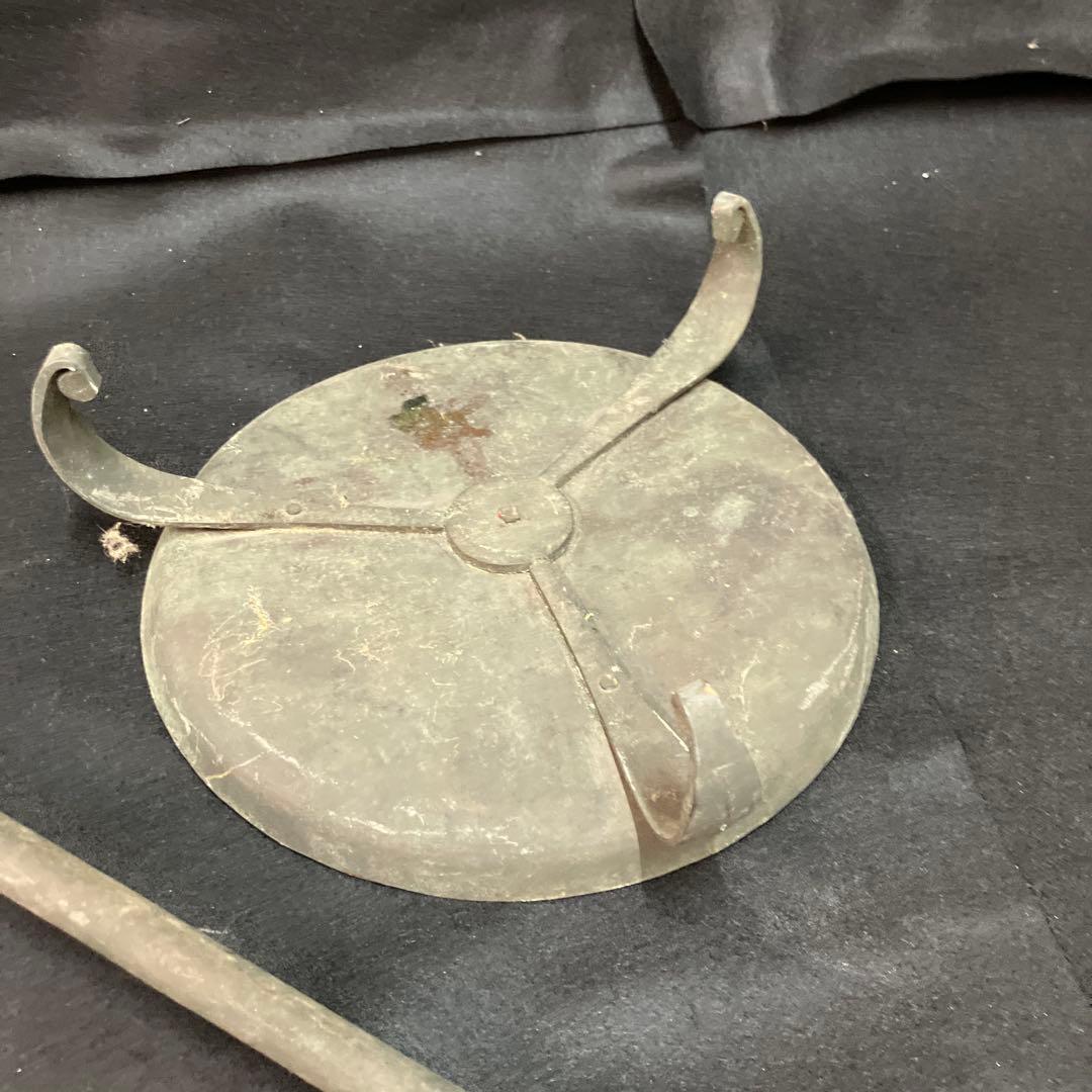 江戸時代 燭台 蝋燭立て 青銅製 茶道 瞑想 ヨガ ヒーリング 骨董 古美術