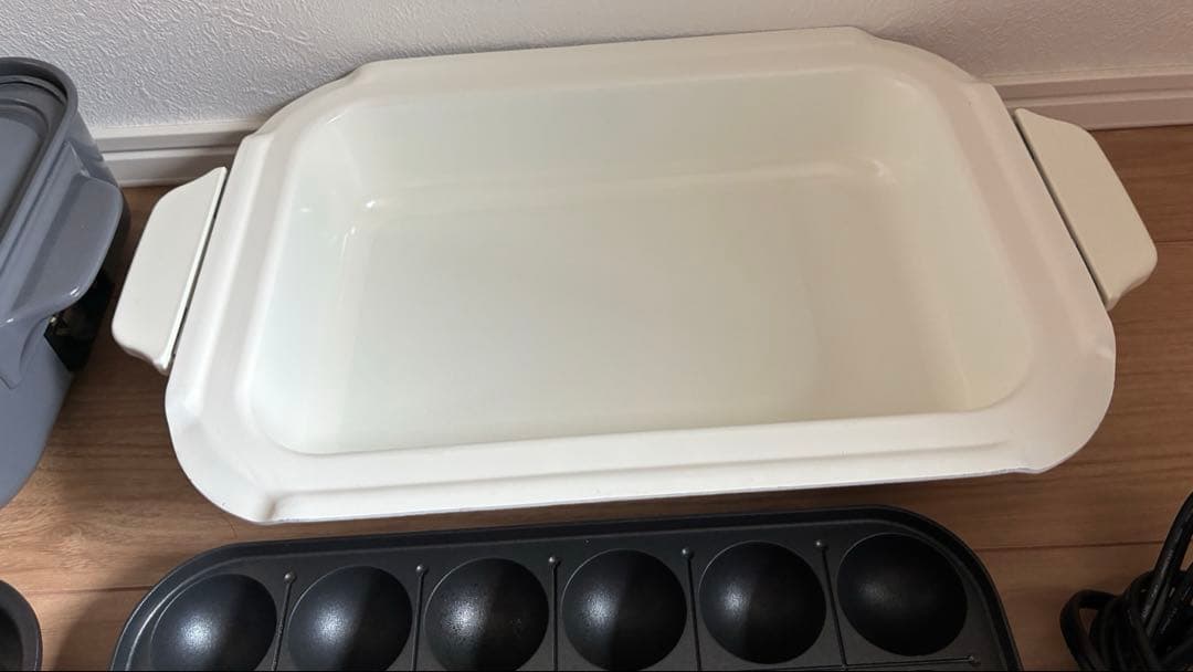 BRUNO コンパクトホットプレート 3枚プレートセット グレー