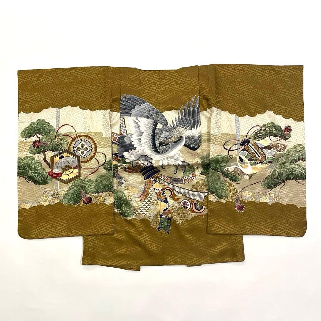 七五三 羽織セット 男の子 羽織 着物 長襦袢 半衿付き 5歳 No.126