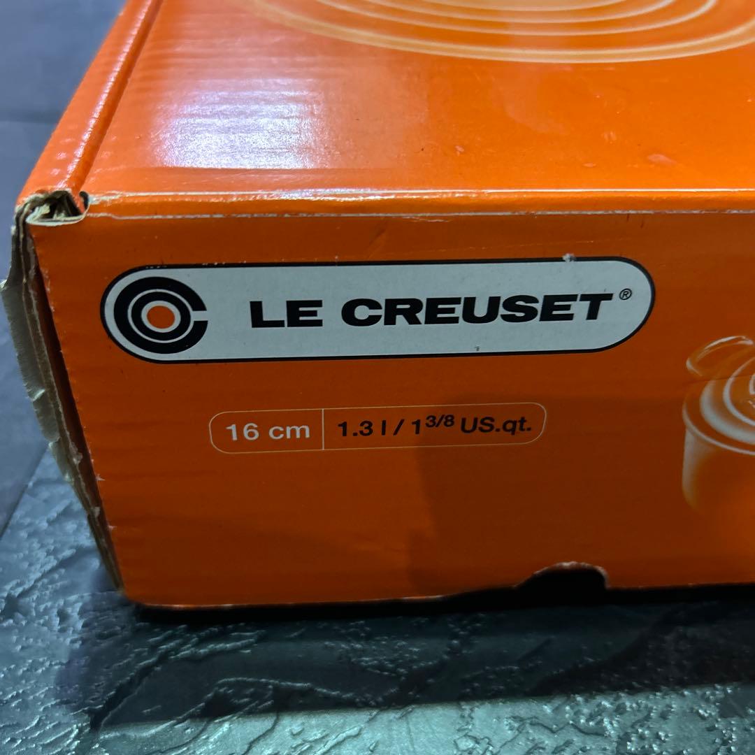 【新品】【未使用】Le Creuset 両手鍋 オレンジ 約16cm