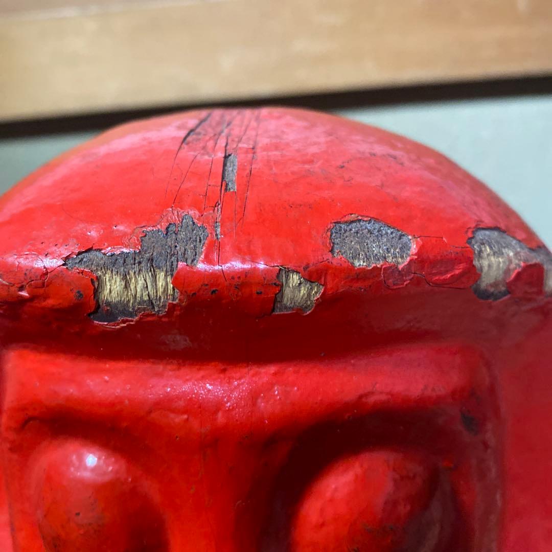 郷土玩具赤達磨張子の型15cm18cm12cm