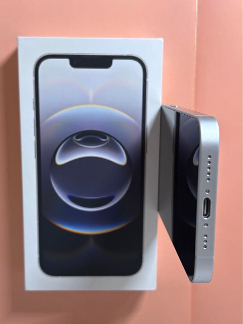 ア*)様 ※中古※ iPhone16e 128GB ホワイト本体　新品同様