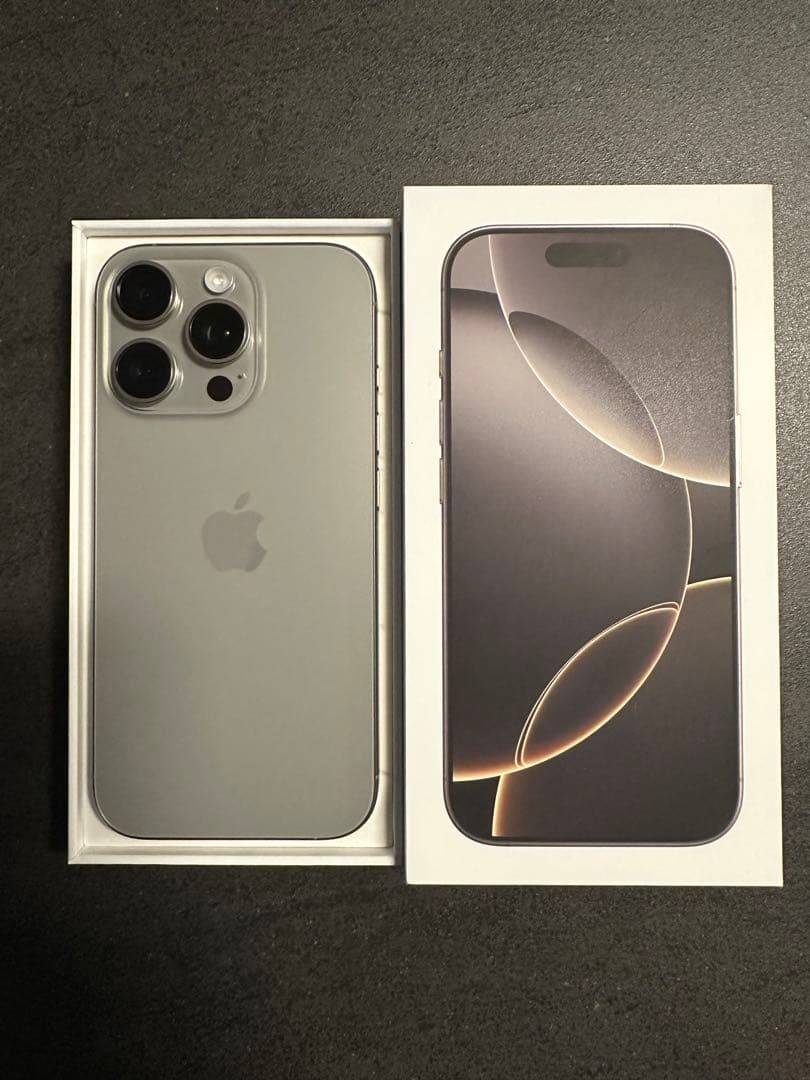 iphone 16 Pro 256gb ナチュラル バッテリ100% 充放電5回