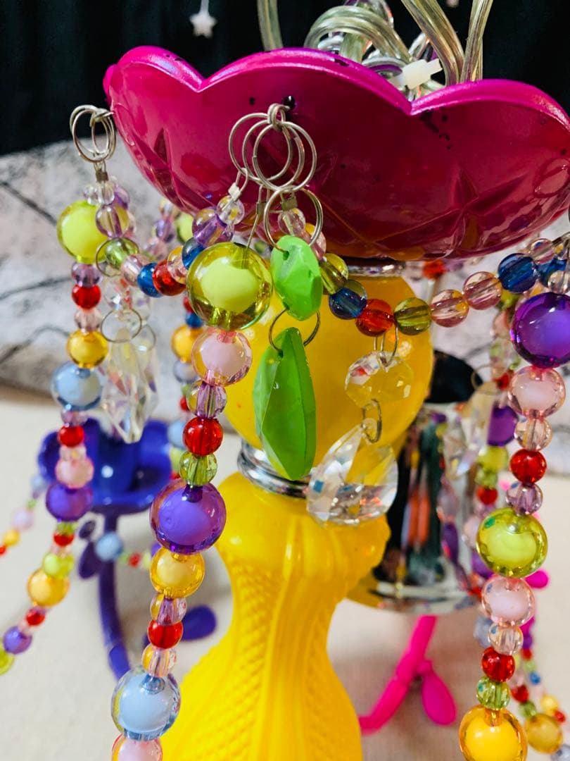 カラフルフラワーデザインシャンデリア