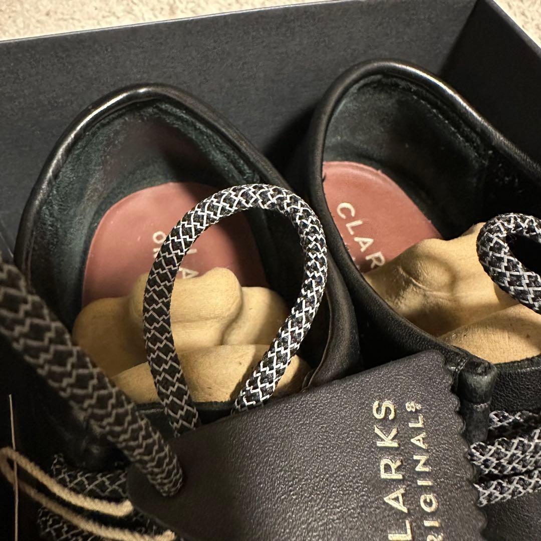 クラークス　ワラビー　オールレザー　ブラック　41 美品