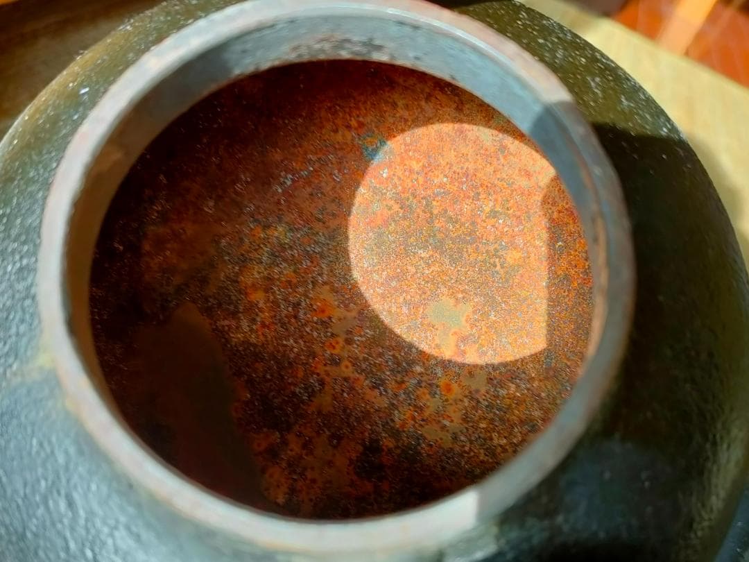 小笠原陸兆 南部鉄器 鉄瓶 【要サビ取り】