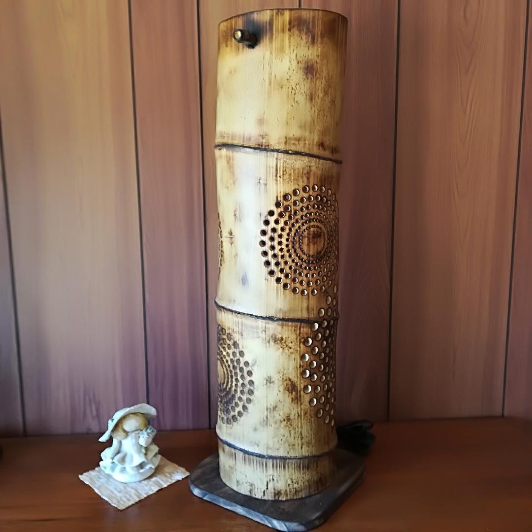 癒し灯火　竹灯籠　No23196 (極太孟宗竹)