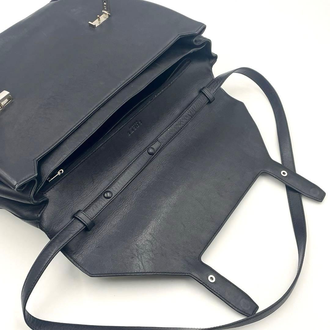 【美品】LOEWEロエベ ビジネスバッグ 2way メンズ レザー アナグラム