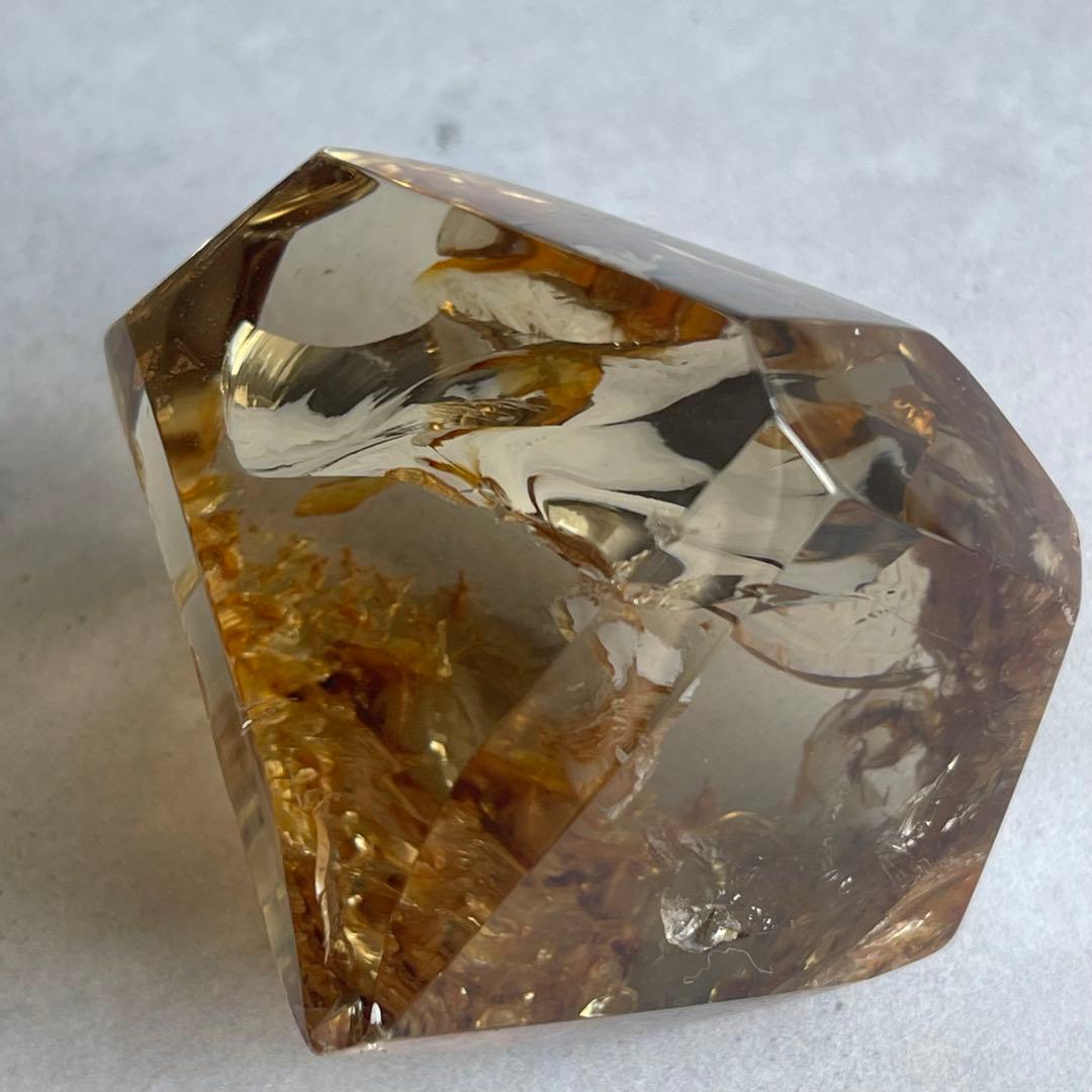 SALE☆ スモーキー シトリン フリーフォーム 台座付き