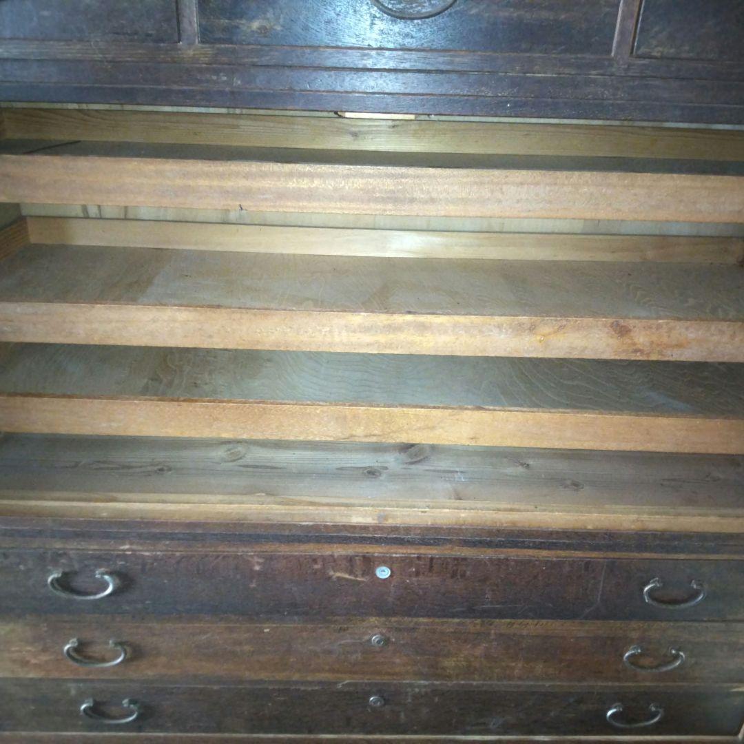 ＊古家具 和ダンス 分離可 引き戸 開き戸 引出し ビィンテ－ジ品 昭和レトロ