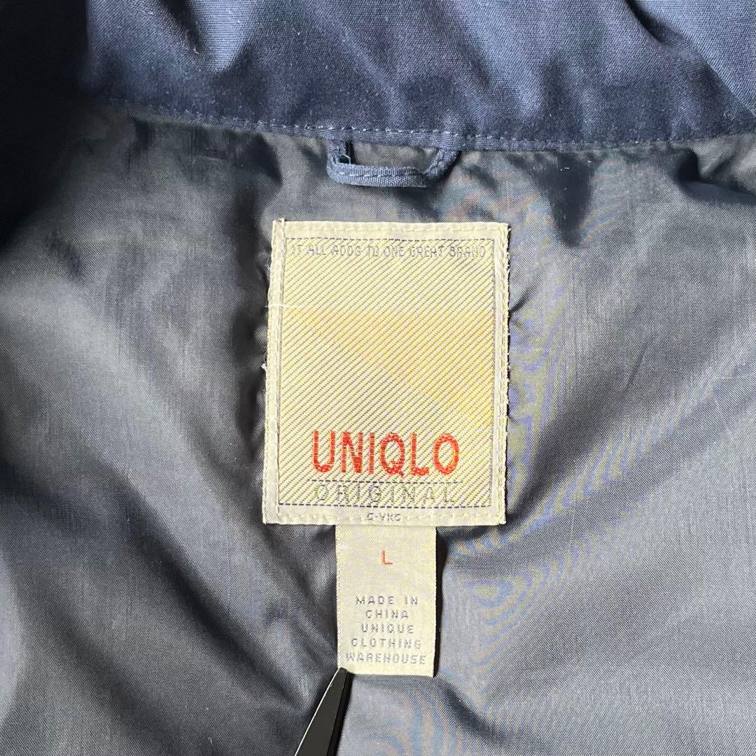 希少 OLD UNIQLO 80s 90s ダウンジャケット 短丈 L 初期タグ