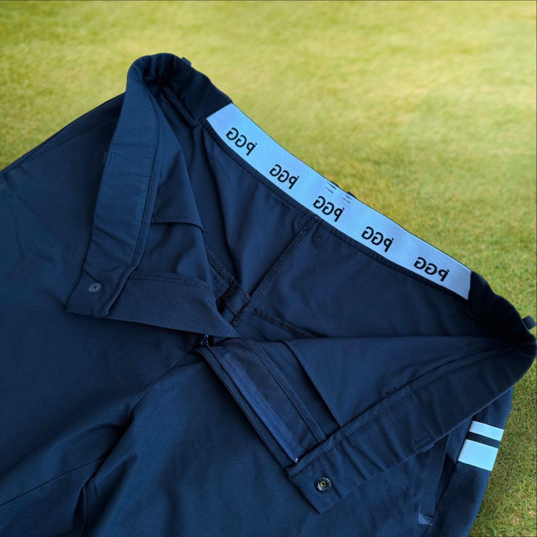 パーリーゲイツ　PGG ハーフパンツ　短パン　5 L〜XL相当 紺　ネイビー　白