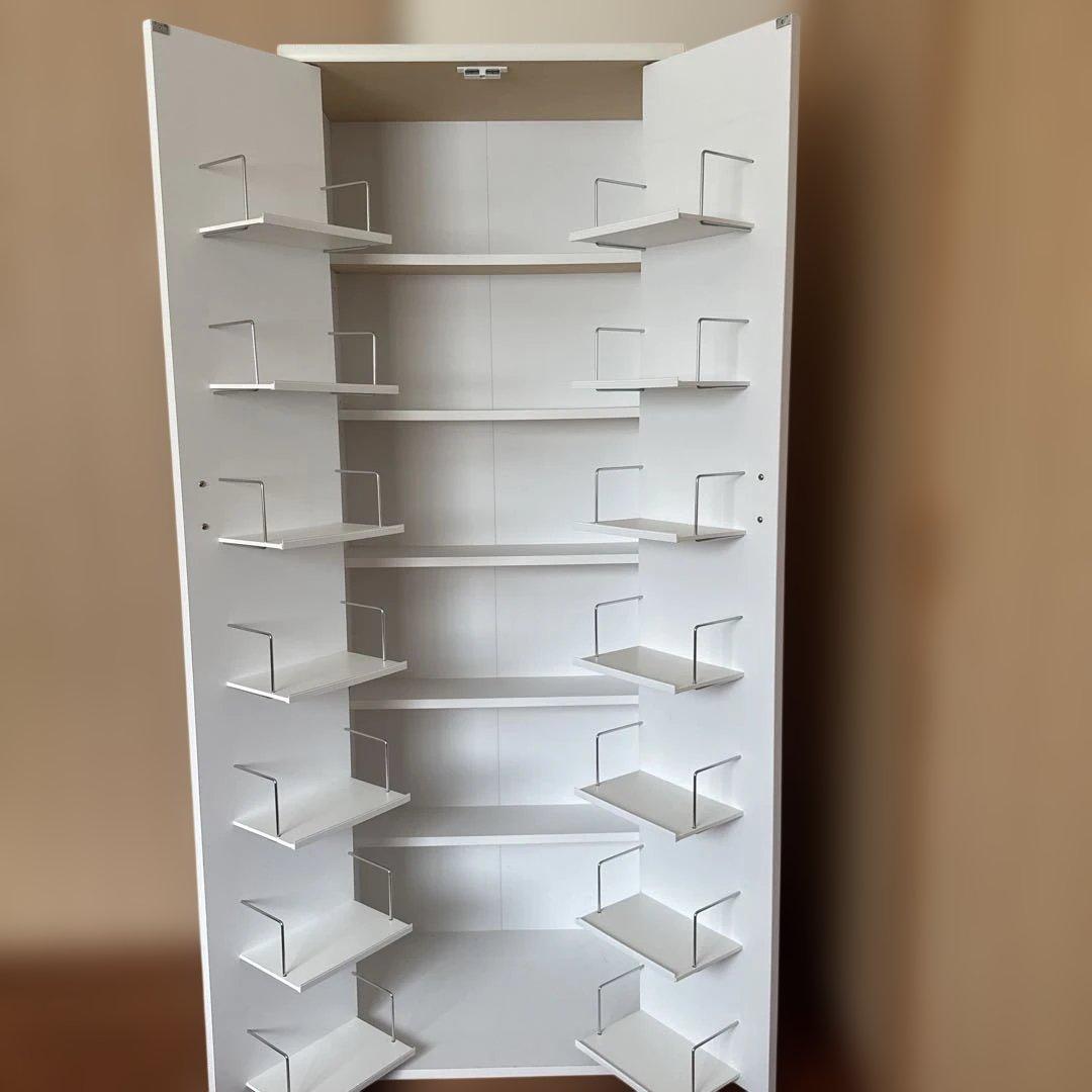 本棚 大容量 ホワイト