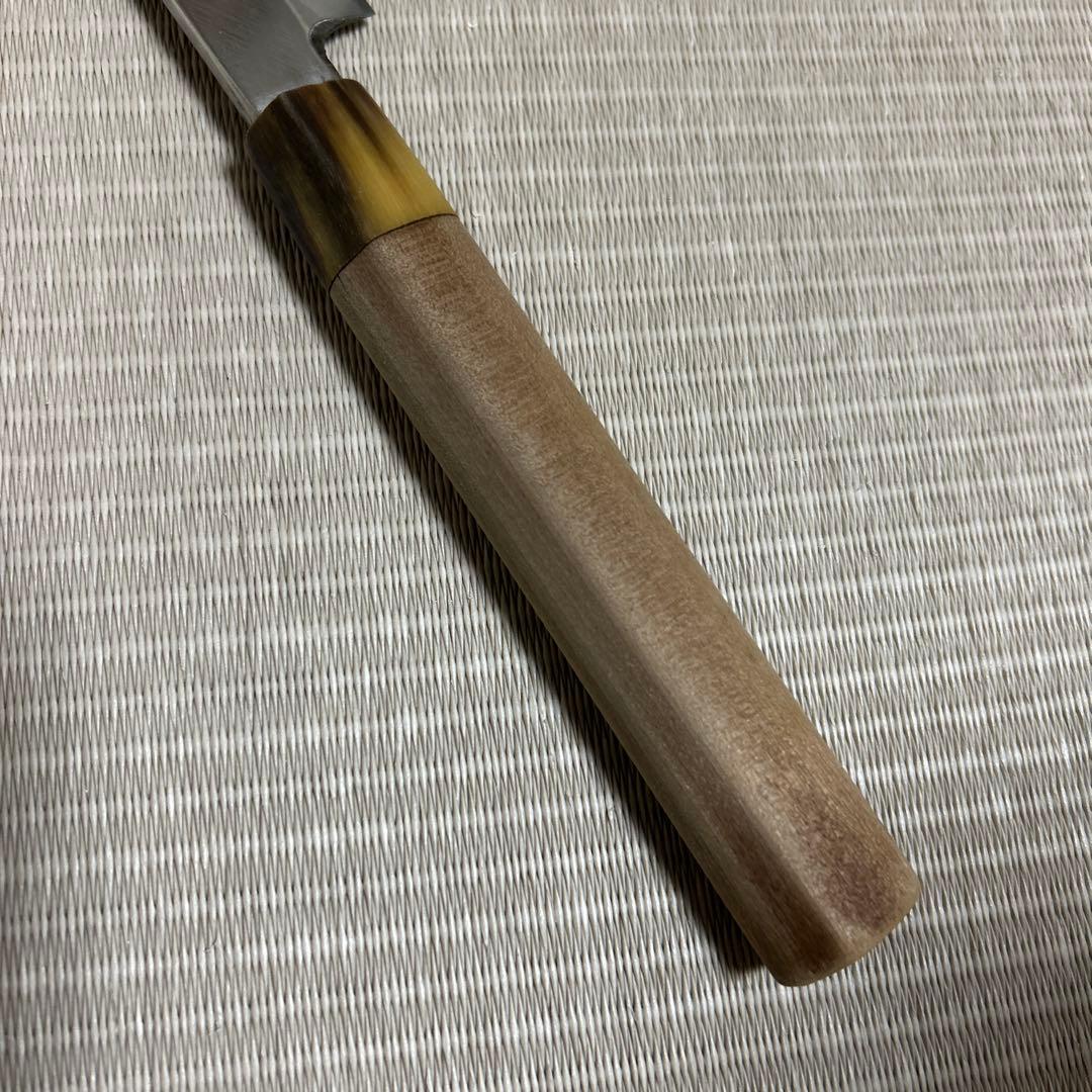 源正吉　柳刃　包丁　和包丁　白鋼　霞　水牛柄　刺身包丁