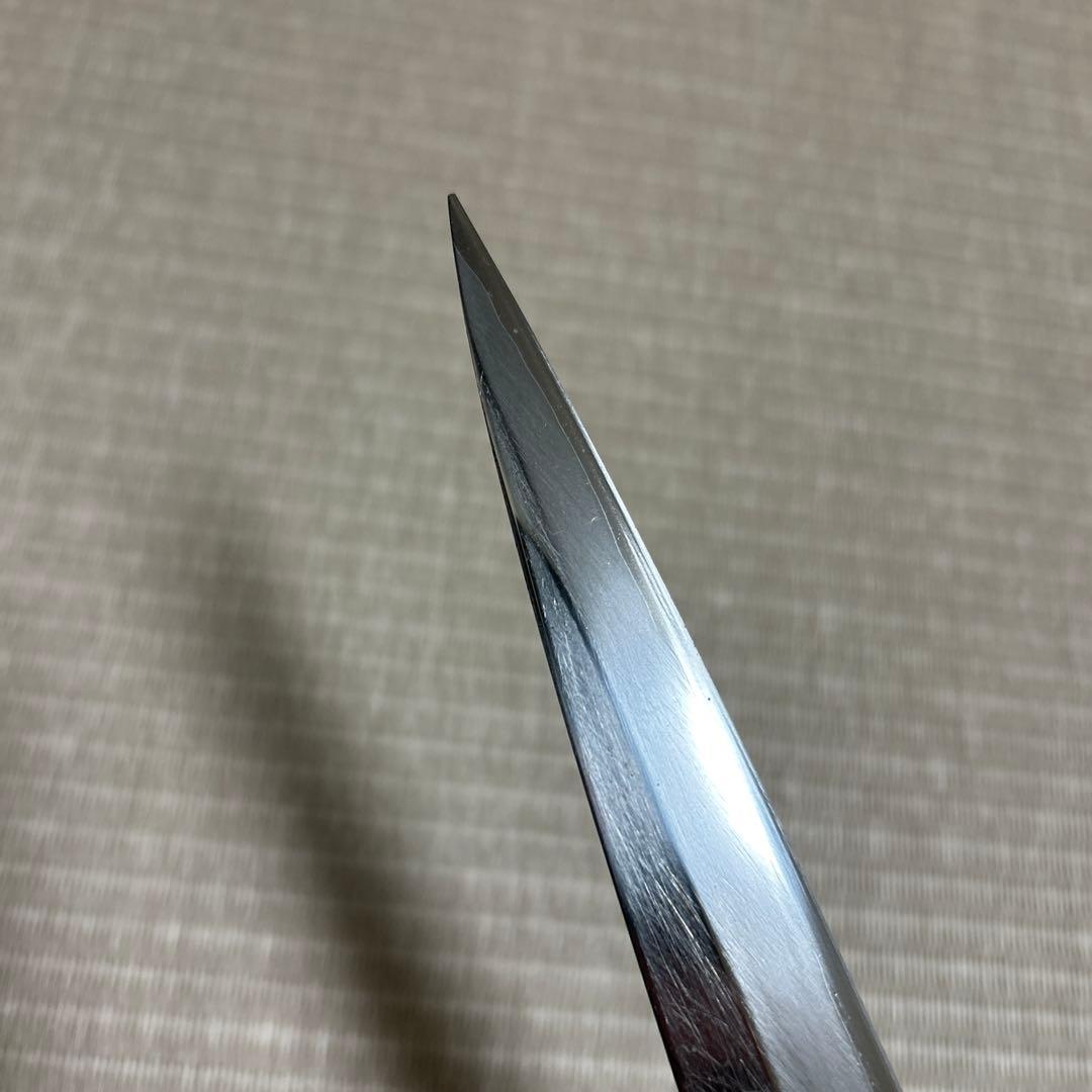 源正吉　柳刃　包丁　和包丁　白鋼　霞　水牛柄　刺身包丁