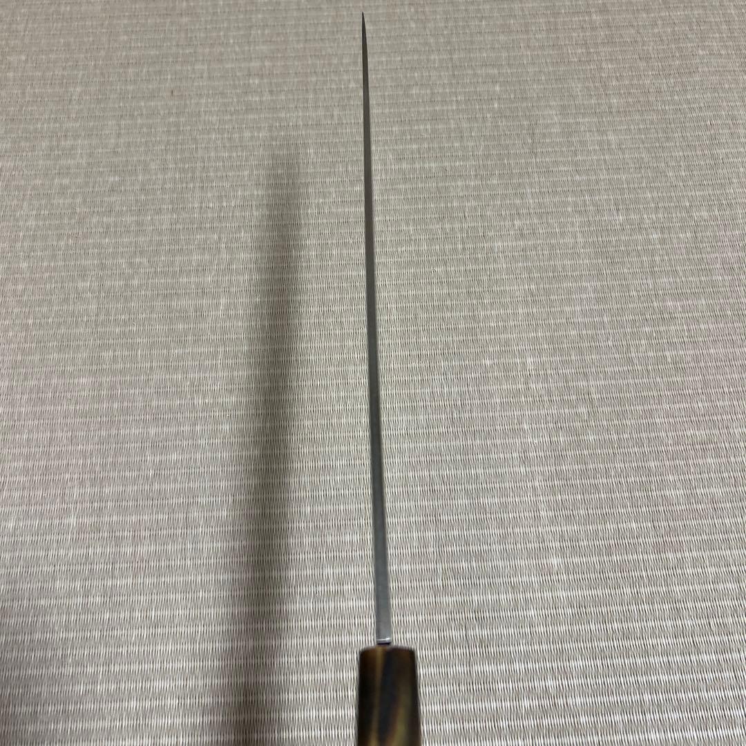 源正吉　柳刃　包丁　和包丁　白鋼　霞　水牛柄　刺身包丁