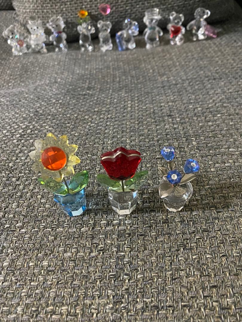 スワロフスキー☆新品同様テディベア9点フラワー3点 国内正規品☆12点セット激安