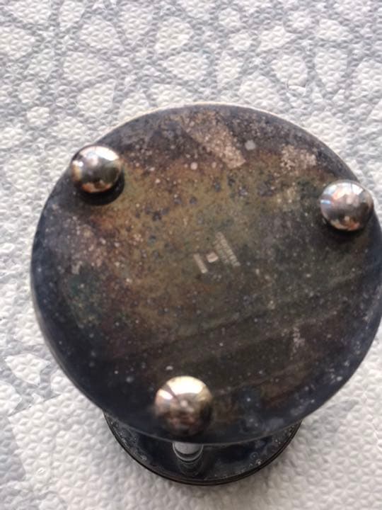 CHRISTOFLEクリストフルのシルバープレイト天然石砂時計