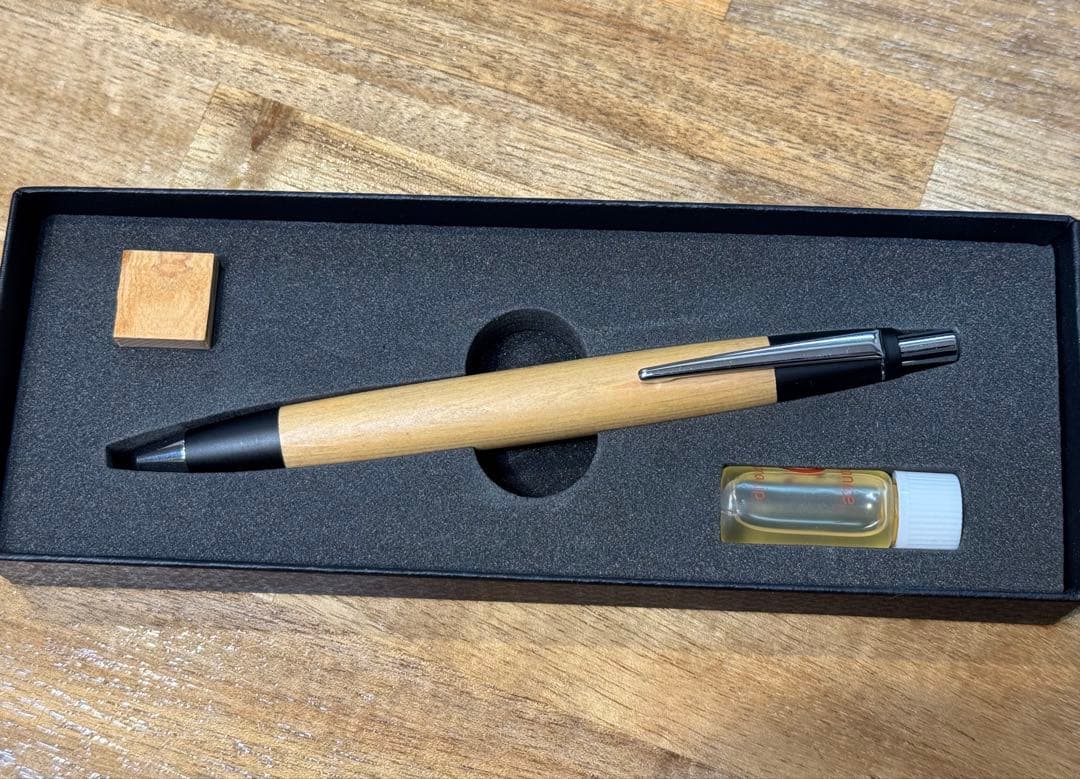 野原工芸 木曽ひのき ボールペン 本体 天然木