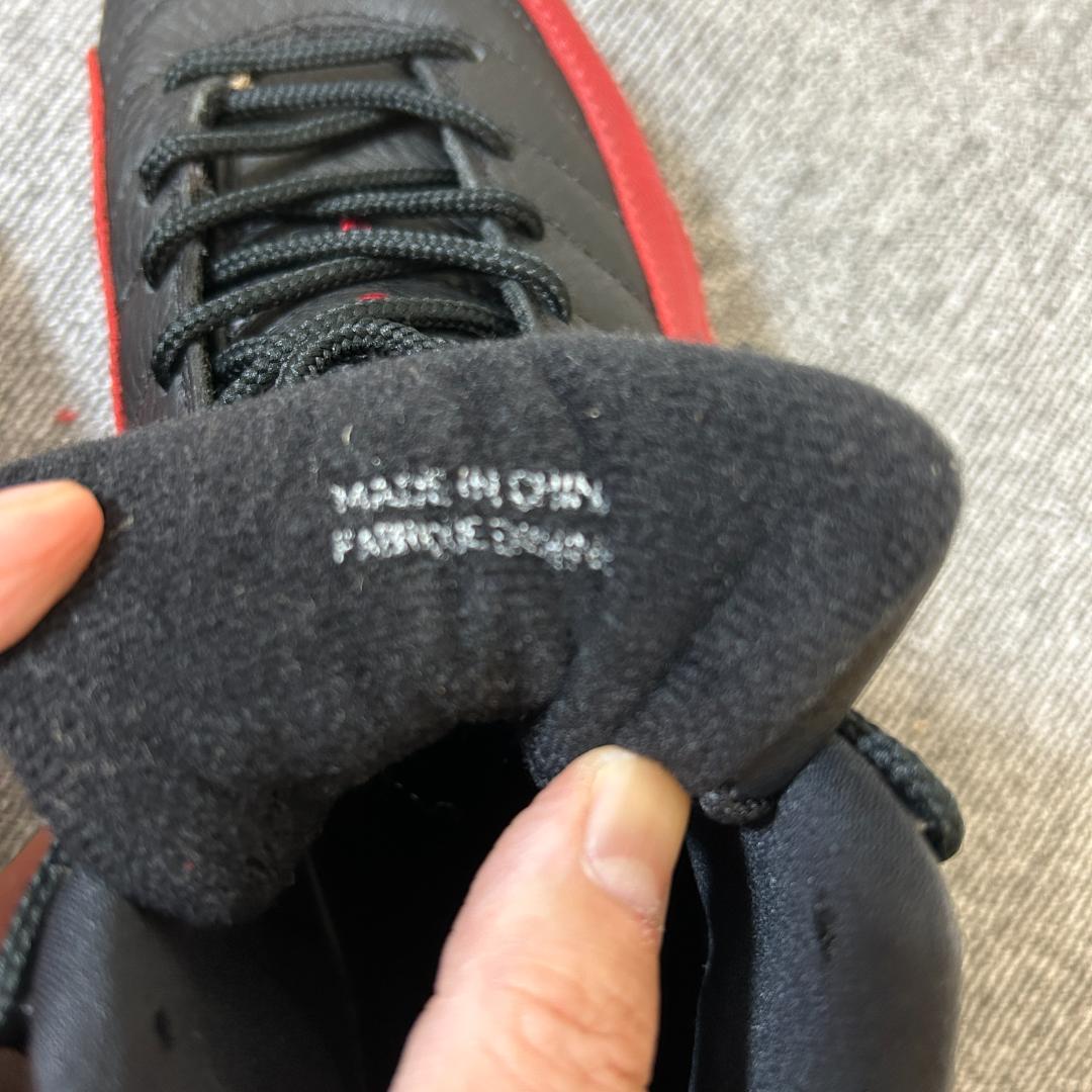 ナイキ　Nike Air Jordan 12 黒赤 シューズ