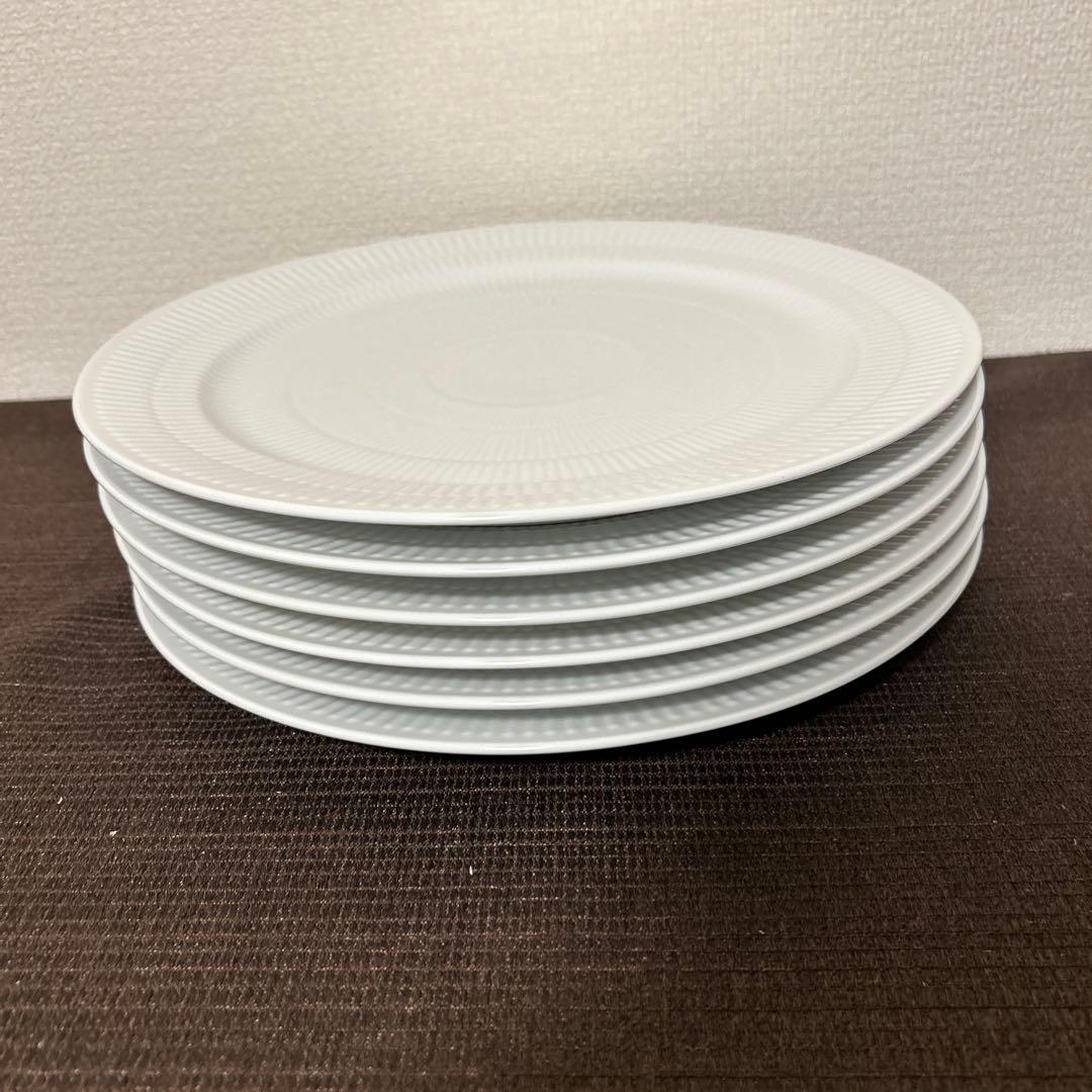 ロイヤルコペンハーゲン　ホワイトフルーテッド　ディナープレート　31cm