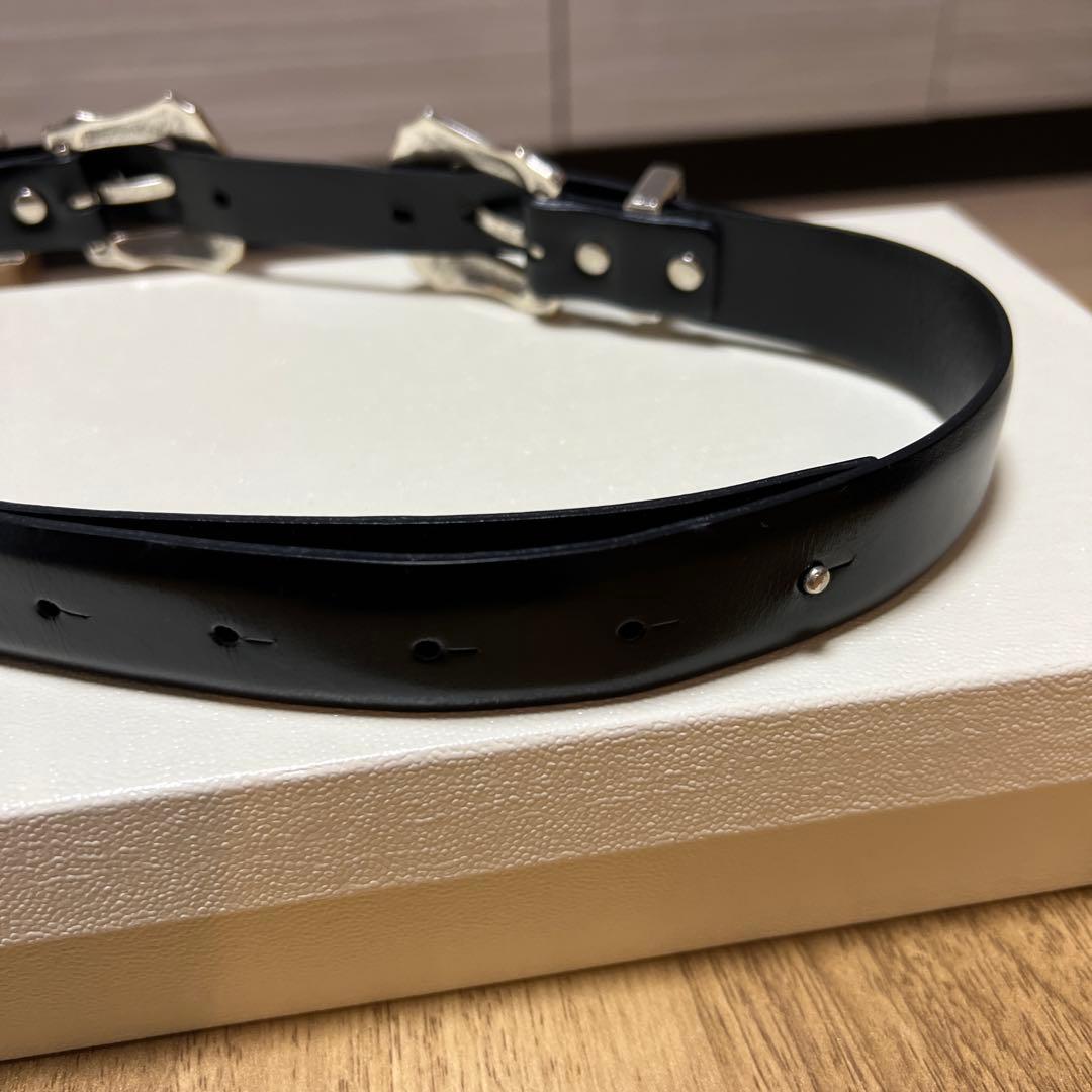 TOGA PULLA ブラック レザーベルト