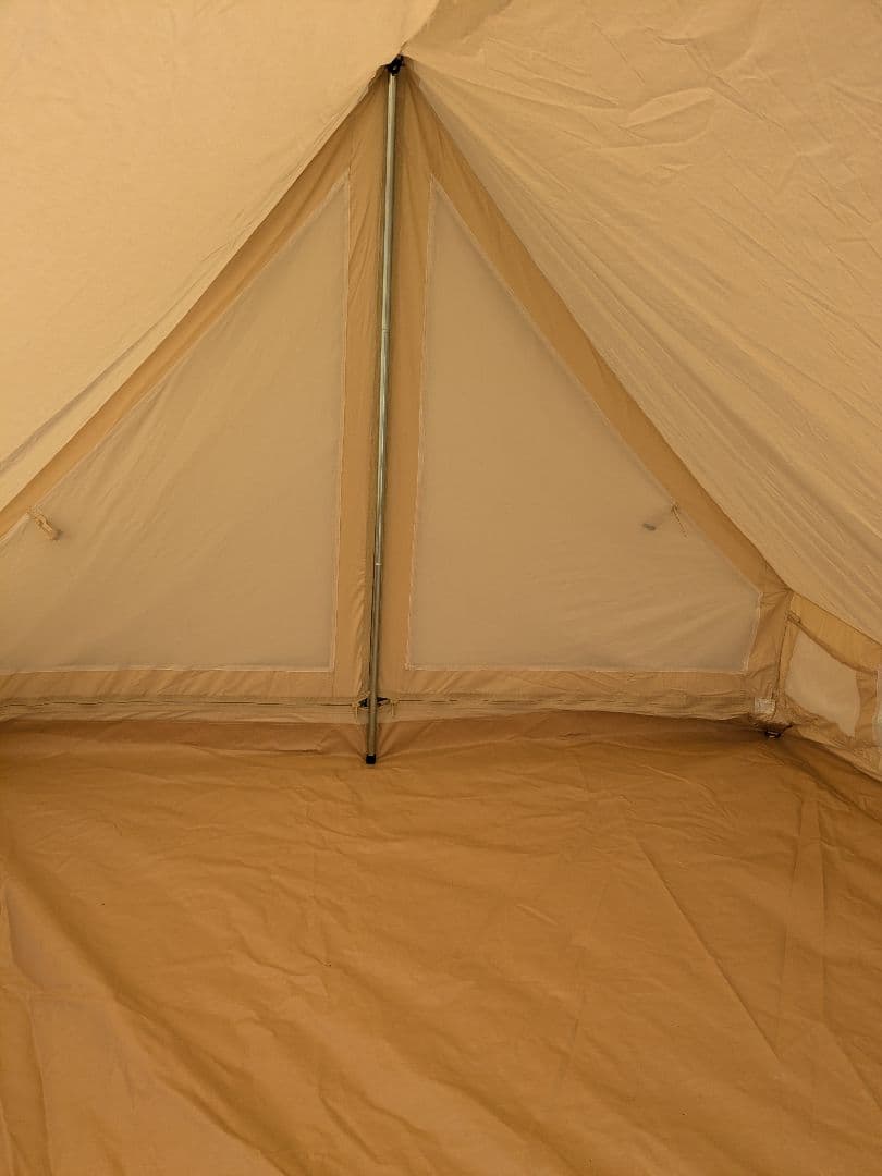 【美品】glamcamp　ツーポールロッジテント　TC素材　グランドシート付き