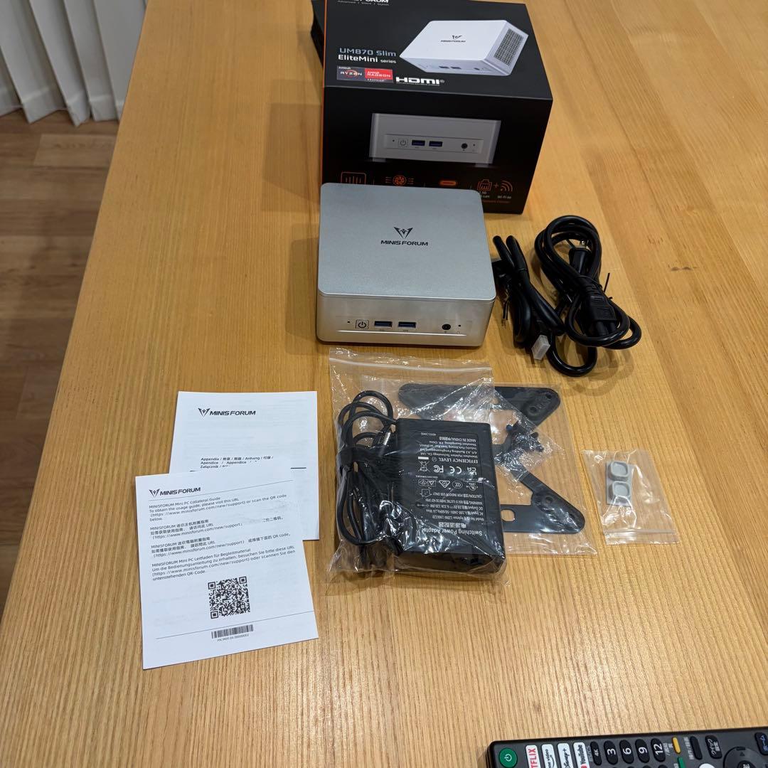 ミニPC MINISFORUM UM870 Slim
