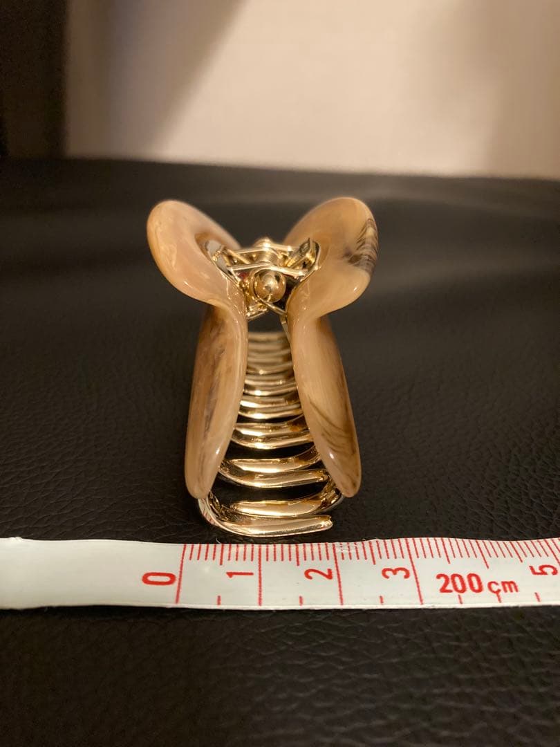 【未使用】acca ヘアクリップ ピンクベージュ