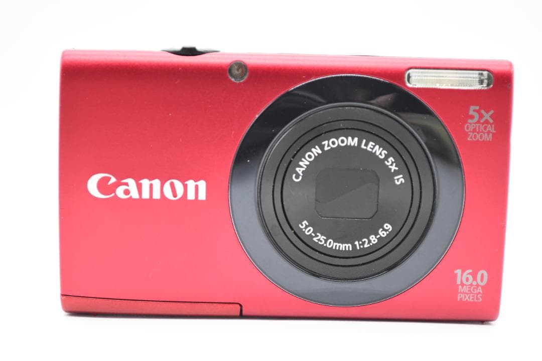 【完動品】Canon デジカメ PowerShot A3400IS レッド