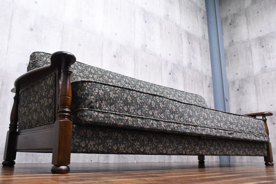 ECK119 カリモク コロニアル ソファベッド 3人掛け スリーピングソファ